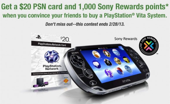 PS Vita Reward