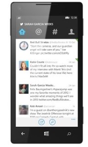 Twitter on Windows Phone 8