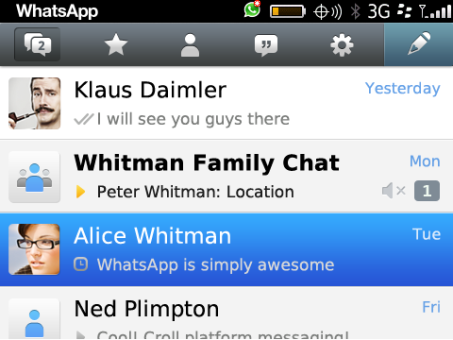 WhatsApp Messenger BB10