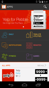 Pebble iOS App
