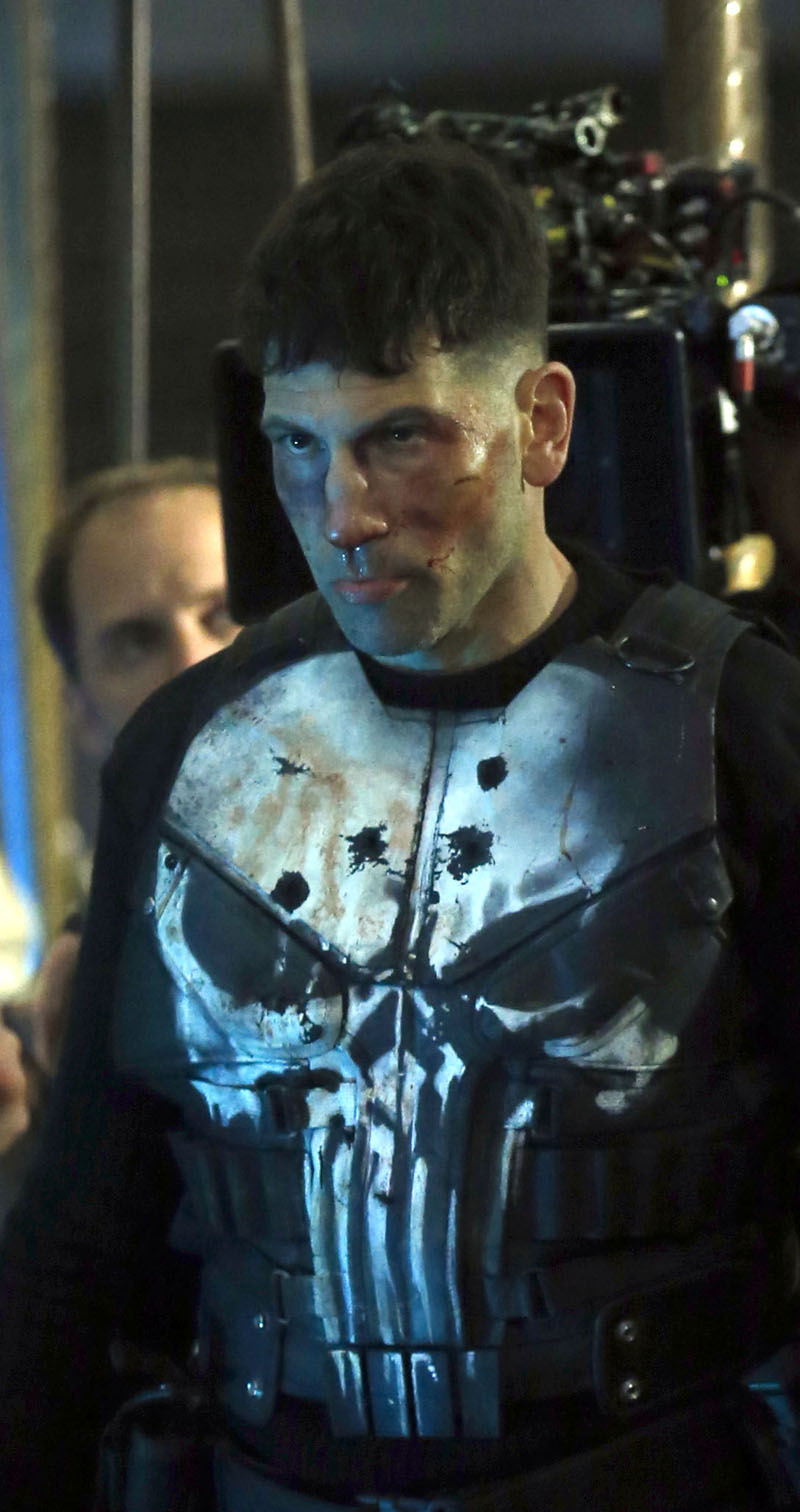 NEW YORK, NY - APRIL 12: Jon Bernthal filming Marvel's "The Punisher" on April 12, 2017 in New York City. (Photo by Steve Sands/GC Images)