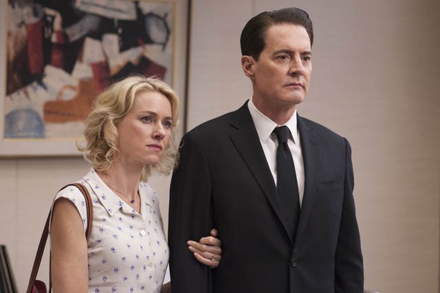 Naomi Watts and Kyle MacLachlan in a still from Twin Peaks. Photo: Suzanne Tenner/SHOWTIME