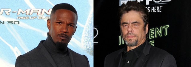 Jamie Foxx and Benicio Del Toro