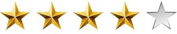 four out five stars