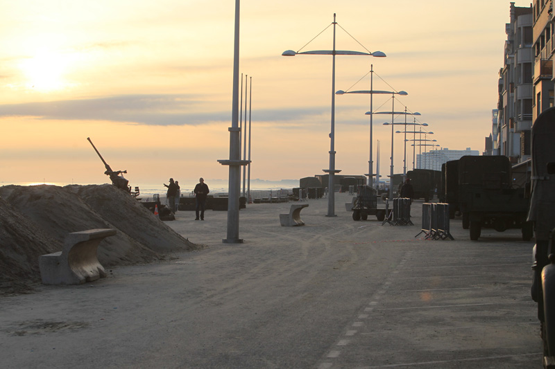 On the set of new film 'Dunkirk'