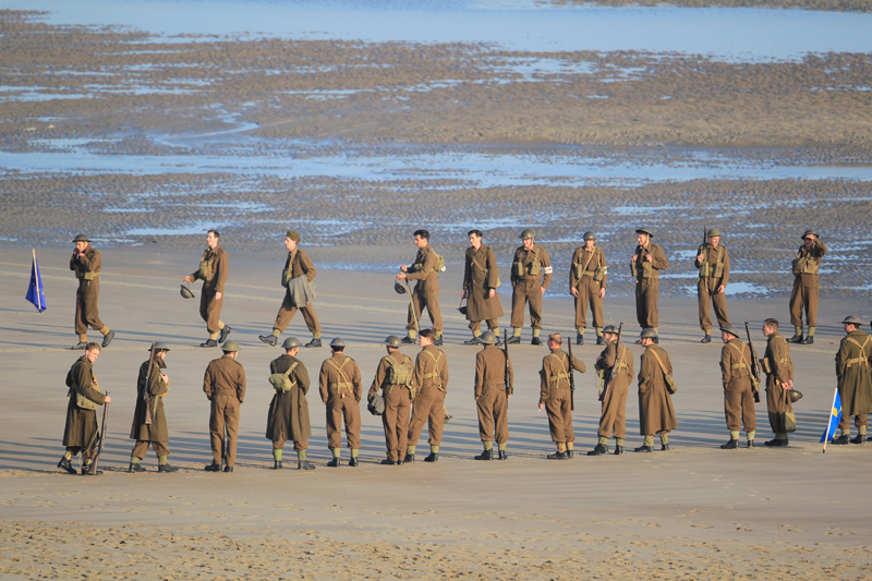 On the set of new film 'Dunkirk'