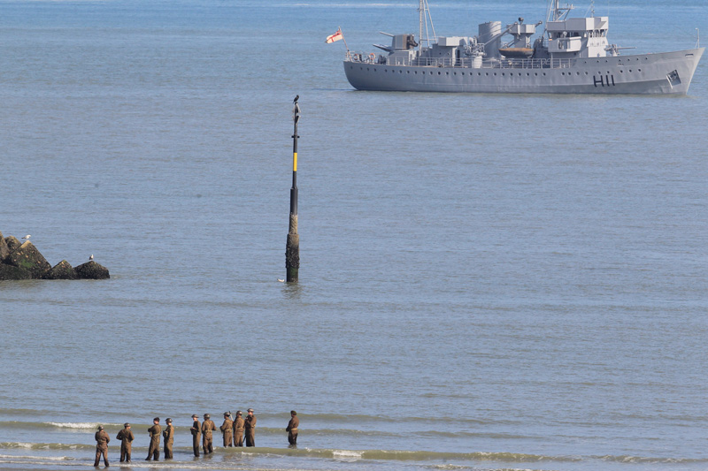 On the set of new film 'Dunkirk'