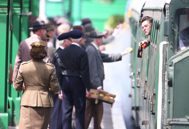 Harry Styles is seen filming scenes on the set of the new Christopher Nolan movie 'Dunkirk' Featuring: Harry Styles Where: United Kingdom When: 25 Jul 2016 Credit: WENN.com